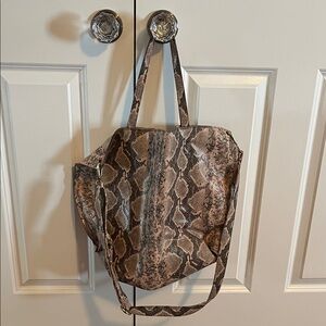 Snake Print Tote Bag free people!